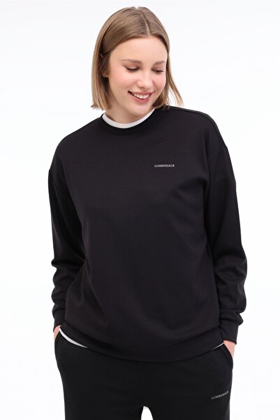lumberjack WL GAIL 16BT230 5FX Siyah Kadın Sweatshirt