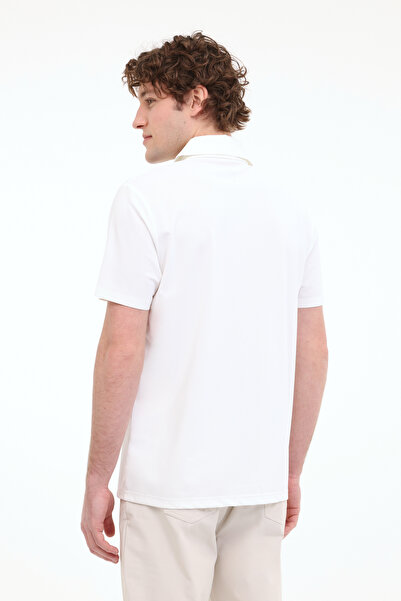 lumberjack MB GIRT 12P23001 5FX Λευκό ανδρικό κοντομάνικο μπλουζάκι