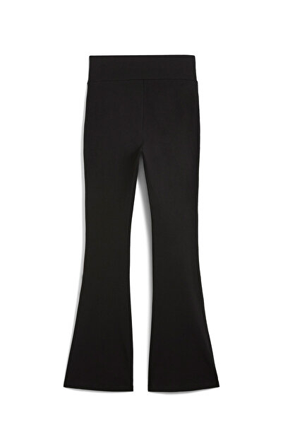 Puma ESS High-Waist Flared Leg Siyah Kadın Eşofman Altı