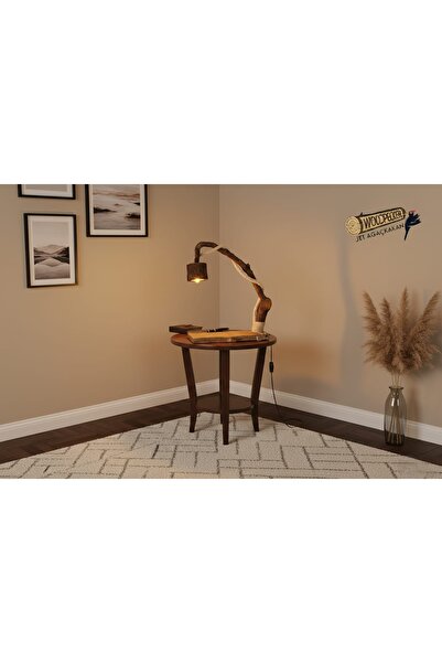 jet ağaç kakan Rustik El Yapımı Ahşap Lambader