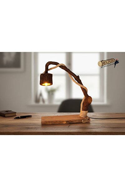 jet ağaç kakan Rustik El Yapımı Ahşap Lambader