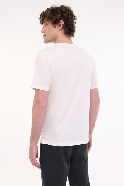 Lotto Ανδρικό κοντομάνικο μπλουζάκι M-SOKRATES TEE 5FX Ecru