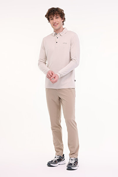 lumberjack Ανδρικό μακρυμάνικο μπλουζάκι ML LUKE 15ITL1080 5FX Beige