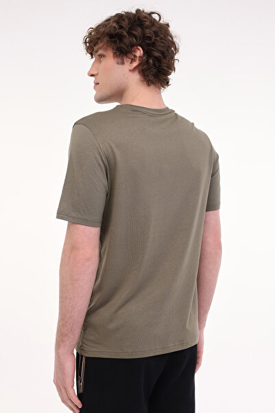 lumberjack Mb Ct110 Pm C Nk T-Sh 5Fx Khaki Men's Short Sleeve T-Shirt