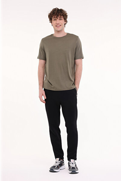 lumberjack Mb Ct110 Pm C Nk T-Sh 5Fx Khaki Men's Short Sleeve T-Shirt