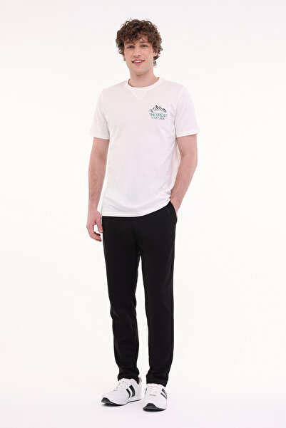 Kinetix Ανδρικό κοντομάνικο μπλουζάκι ML FINE 11OTD206 5FX Ecru