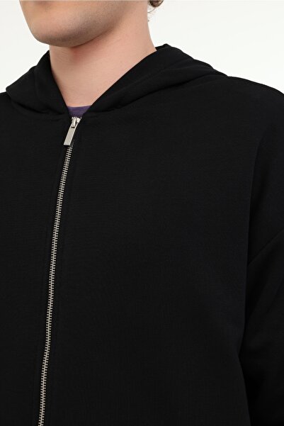 lumberjack MB ROS 18HS112 5FX Siyah Erkek Eşofman Üstü