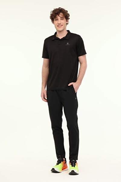 lumberjack MB CT461 SHERMAN 5FX Μαύρο ανδρικό κοντομάνικο μπλουζάκι