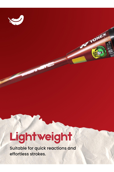 YONEX Nanoray 72 Light Badminton Racquet | 5U G4 | Dark Red | Isometric Frame with Built-in T-Joint