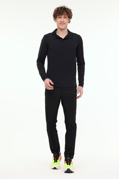 lumberjack ML ALSEN 15ELG2-450 5FX Μαύρο ανδρικό μακρυμάνικο μπλουζάκι