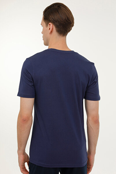 lumberjack M-CT106 BSC V NK T-SH 4FX Синя чоловіча футболка з коротким рукавом