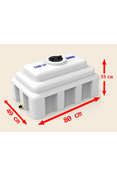 Brs 100 LİTRE KARE PLASTİK SU DEPOSU