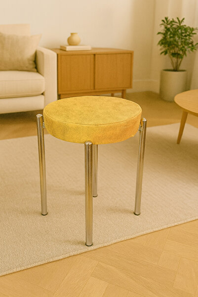 BERAWOND BERA METAL SİLİNEBİLİR KUMAŞ TABURE (1 ADET-MONTAJLI GÖNDERİM)