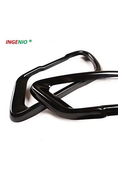 INGENIO Glossy Black Exhaust Muffler Trim Metal Mask Ornament BMW X5 X6 X7 G05 G06 G07
