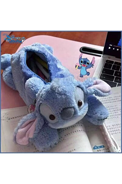 Choice حقيبة أقلام لطيفة من القطيفة بدون قلم من OnlyStitch بتصميم أنمي ديزني كاواي حقيبة أقلام للأطفال للمدرسة والمنزل وصندوق القرطاسية