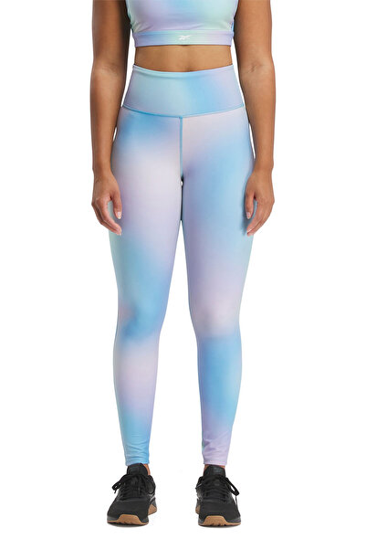 Reebok LUX BOLD AOP TIGHT OKYANUS MAVI Kadın Tayt