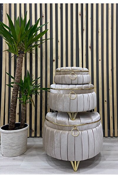 Kırçova Tekstil Havana Üçlü Çeyiz Sandığı