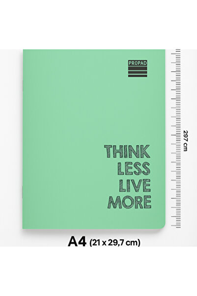 Janissary 60 Yp Plastik Kapak A4 Defter Seti 8’li (4 Kareli + 4 Çizgili) | Pastel Renkli Okul ve Ofis Defteri