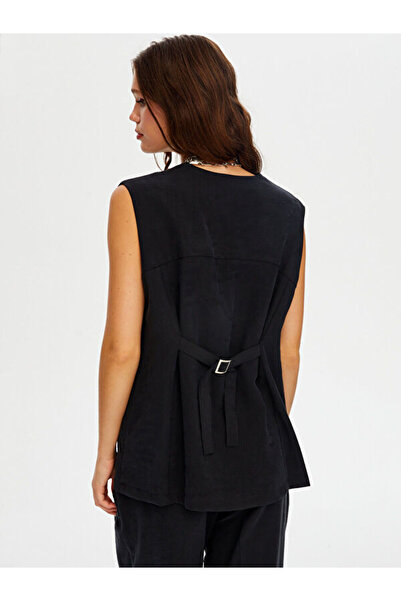 Faik Sönmez Жилет з ґудзиками спереду і шнурівкою ззаду W26YLK002