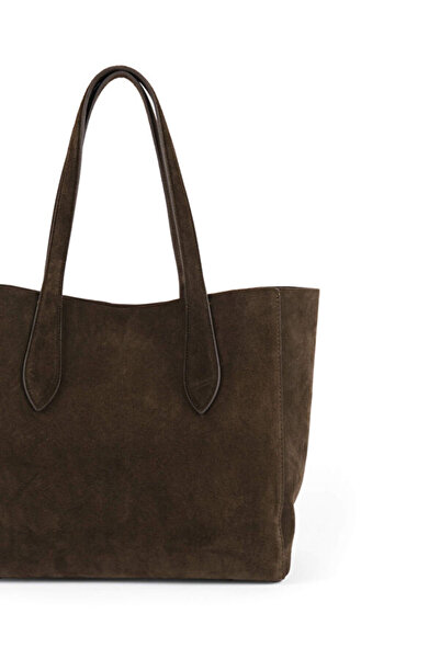 Faik Sönmez Hakiki Süet Deri Çanta W26CNT005