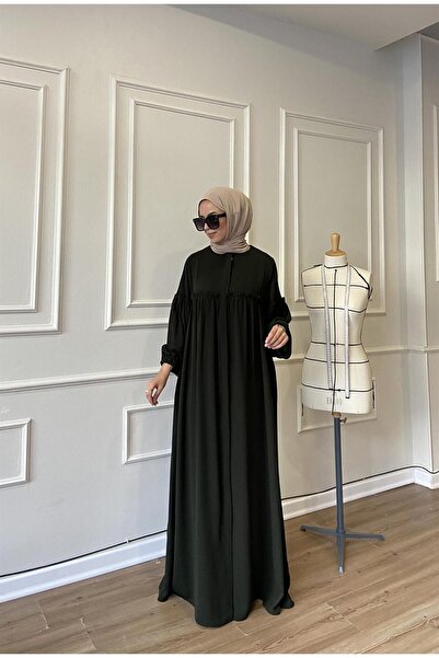 Berel Moda Hüma Ferace Χακί Πράσινο