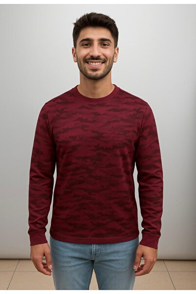 AXXEL Erkek Bordo Sweatshirt-W1083