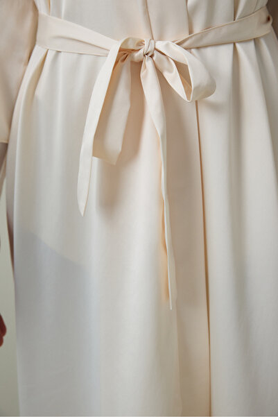 Penti Roses Satin Cream Dressing Gown