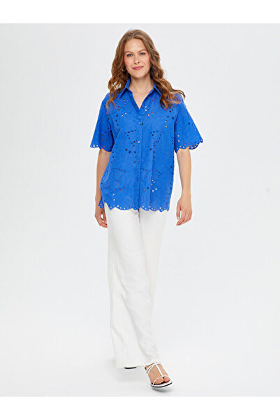 Faik Sönmez Τούνικ με κέντημα Resort Brode S25TNK024