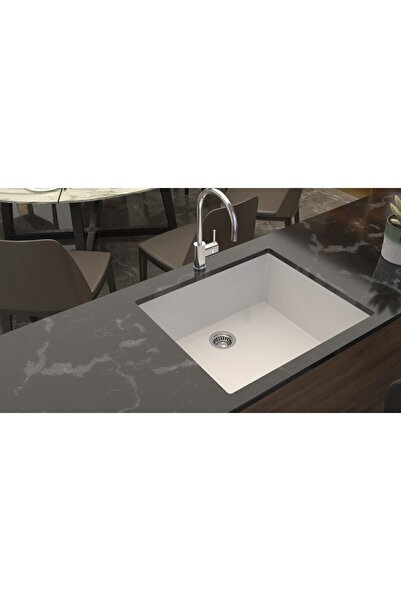 EVIER Granit Evye NERO I SOLE Series White I BEYAZ I (53.5x43.5)