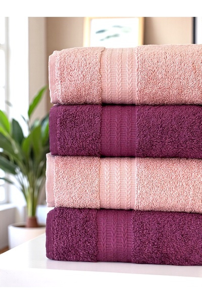 Denia Home Textile |   Evoa |   100% Cotton 4-Piece Hand / Face Towel Set