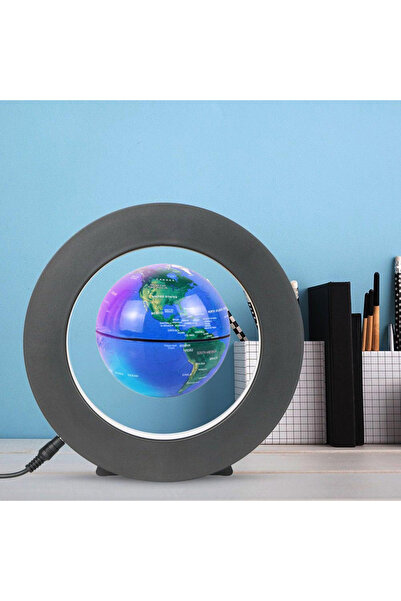 awwaline Magnetic Floating Globe with LED Lighting, awwaline, Blue, Round, 18 cm x 18 cm x 5 cm