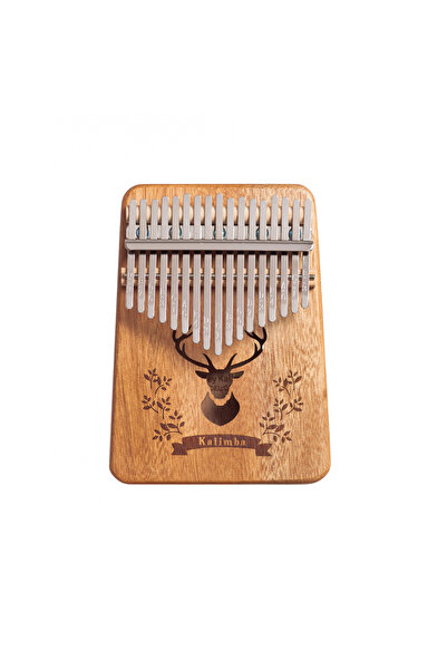 awwaline Kalimba, instrument muzical cu 17 note, awwaline, lemn maro, model de cerb