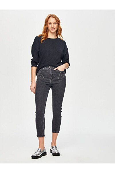 Faik Sönmez Trok Taş Detaylı Slım Fit Jean Pantolon 69354