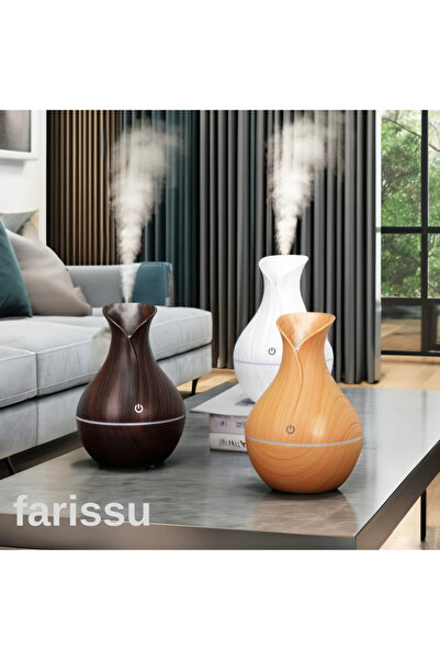 farissu Gold Kama Koku Hediyeli Ultrasonik Aroma Difüzörü ve Nemlendirici