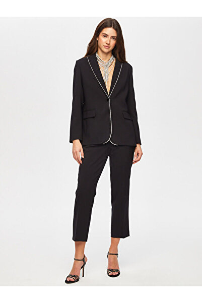 Faik Sönmez Zincir Şerit Detaylı Şal Yaka Ceket S25CKT017