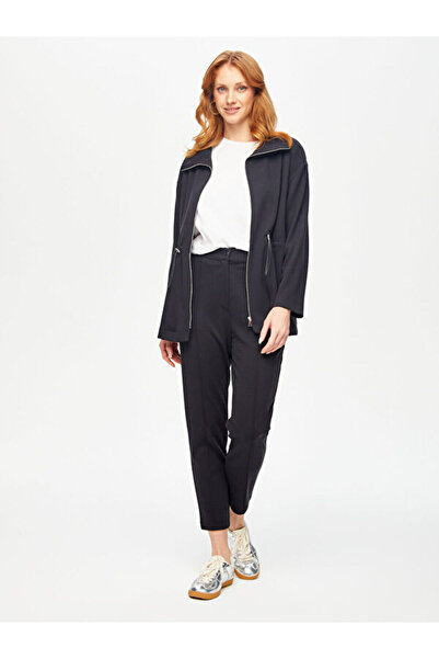 Faik Sönmez Relax Petek Doku Dik Yaka Örme Ceket 69750