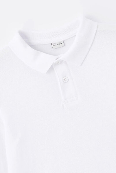 e-çocuk Σχολικό μπλουζάκι Unisex με μακρυμάνικο γιακά πόλο από βαμβάκι - 2309