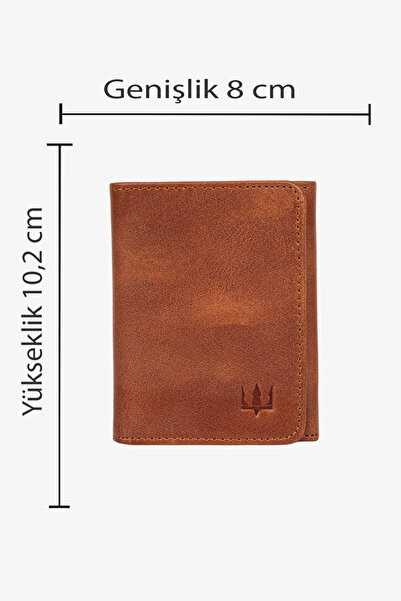 Getto Deri Troya Hakiki Deri Kişiye Özel İsim Baskılı Cüzdan
