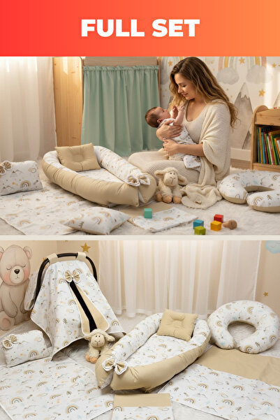 Babynest Full Set 9 Parça Gökkuşağı.