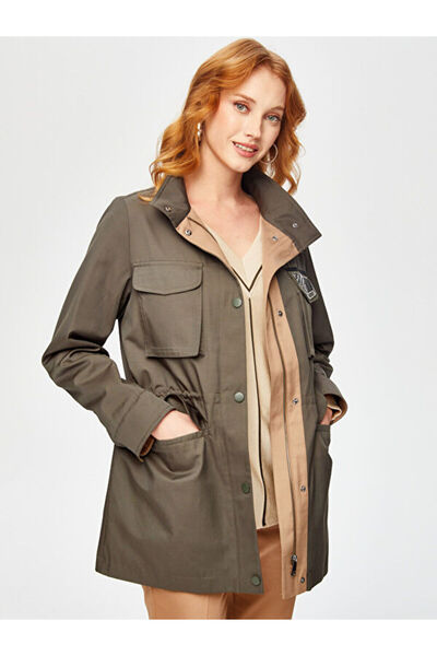 Faik Sönmez Cebi Metal Aksesuarlı Trençkot 69521
