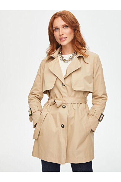 Faik Sönmez Kareli Astarlı Trençkot 69527