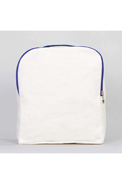 Pamusan Mavi Unisex Sırt Çantası Kanvas 25x32 cm - %100 Pamuk