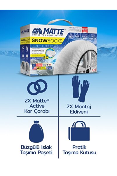 Matte Kar Çorabı - Super X Series