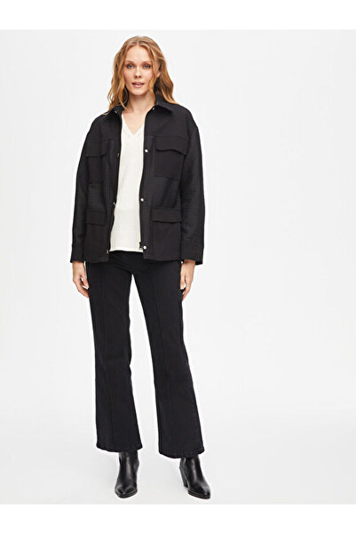 Faik Sönmez Kendinden Dokulu Track Ceket 69175