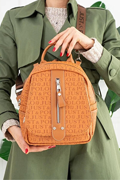 Just Polo Stylish and Convenient Backpack Shopper Suitable for Women's Daily Use Size: Width 25 cm