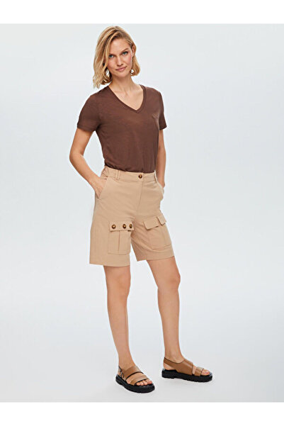Faik Sönmez Kargo Cep Detaylı Pamuklu Comfort Fit Şort 68574