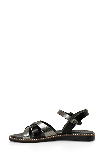 İnci ARIA 5FX Siyah Kadın Düz Sandalet