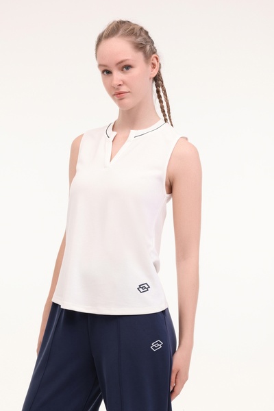 Lotto W-ANDERAN TANK 5FX Ekru Kadın Atlet