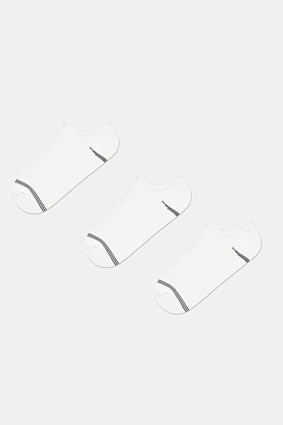 Penti Leopard Sporty 3-Pack White Sneaker Socks