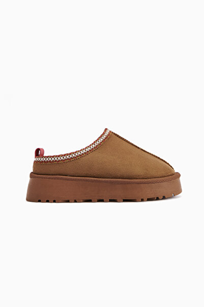 Limoya Χειμερινές γυναικείες παντόφλες με λεπτομέρεια Anne-liis Tan Suede